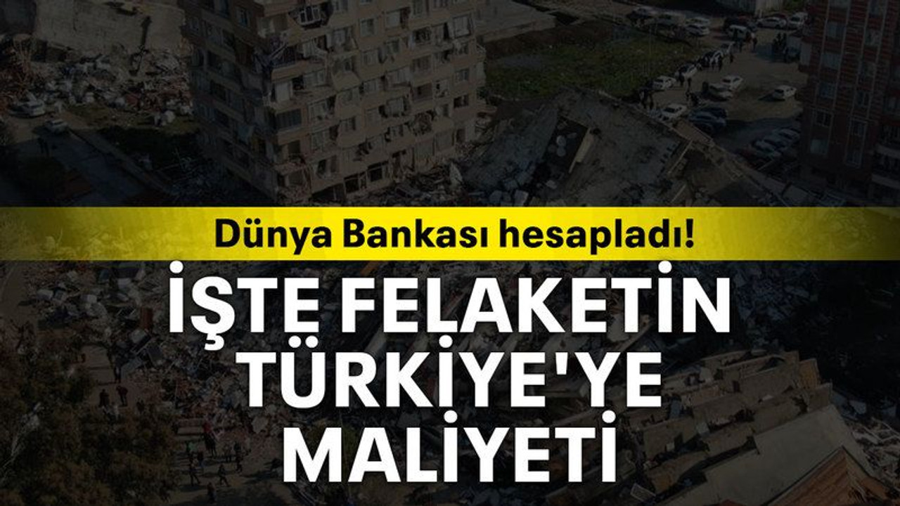 İşte felaketin Türkiye'ye maliyeti